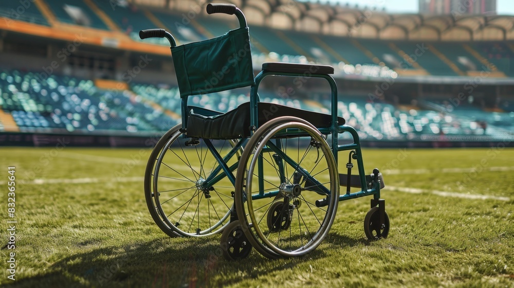 Inclusive Love: Empowering Green Wheelchair in a Vibrant Sports Arena

