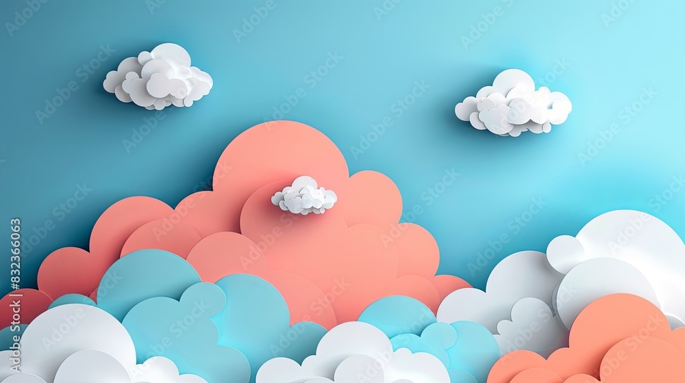 Artistic depiction of clouds.