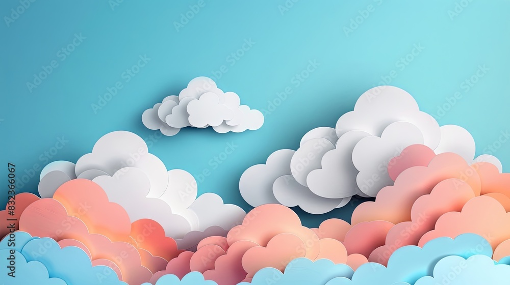 Artistic depiction of clouds. Artistic depiction of clouds.
