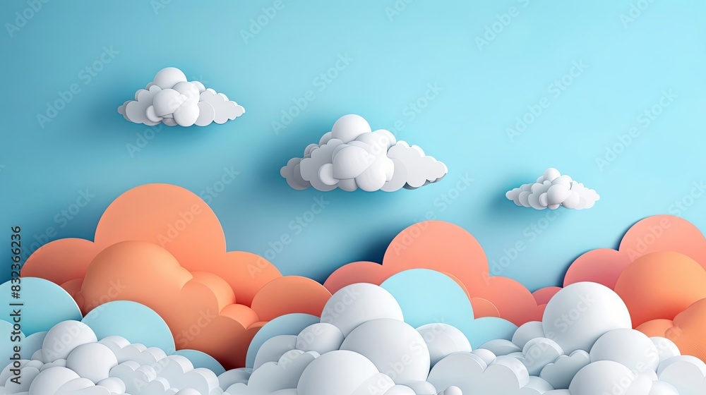 Illustration featuring clouds. Illustration featuring clouds.