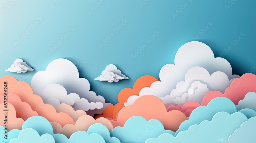Illustration featuring clouds. Illustration featuring clouds.