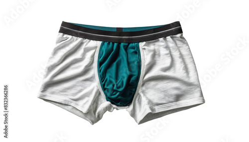 Classic Men's Underwear: Boxer Briefs and Boxer Shorts on White  © Eliane