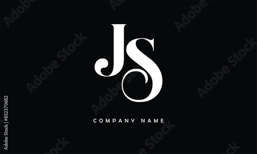JS, SJ, J, S Abstract Letters Logo Monogram