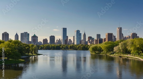 lake in the park