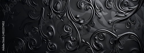 A sophisticated, black and white background with elegant patterns.