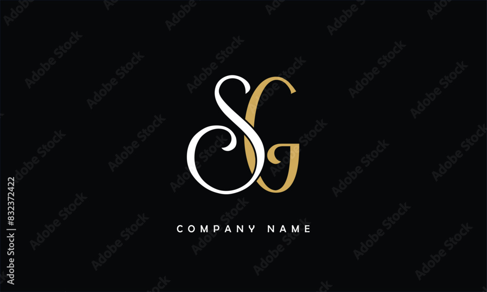 SG, GS, S, G Abstract Letters Logo Monogram SG, GS, S, G Abstract Letters Logo Monogram
