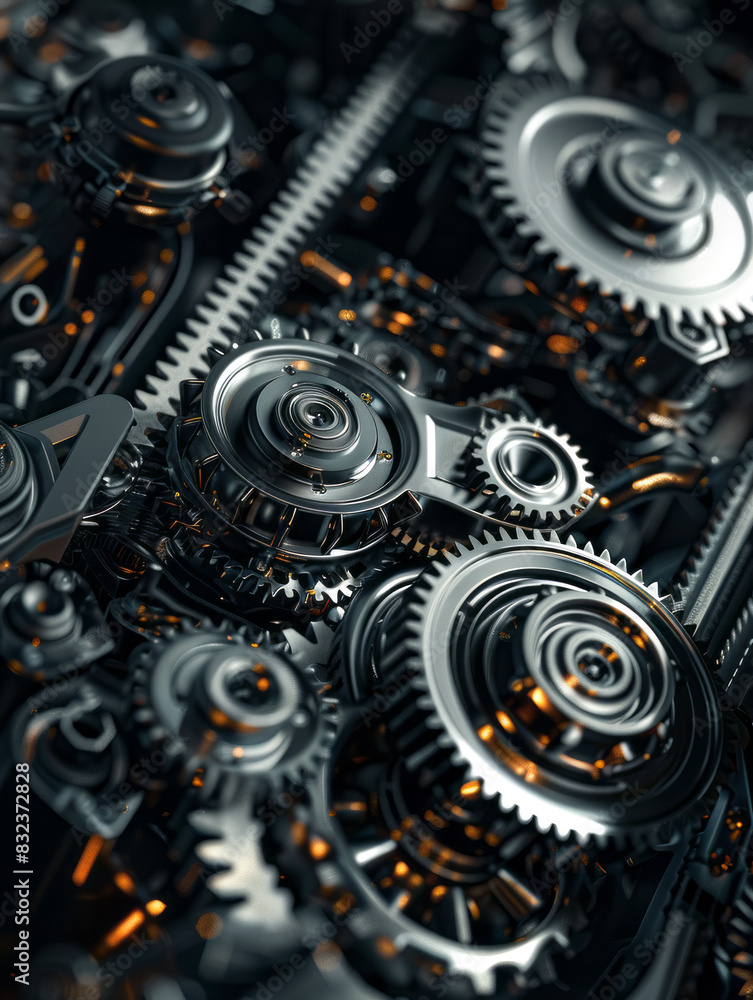 Beautiful background of metal mechanical gears close up
Beautiful background of metal mechanical gears close up