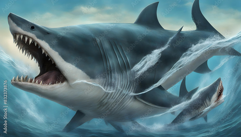 Megalodon - The Megalodon was the most powerful predator in the seas of ...