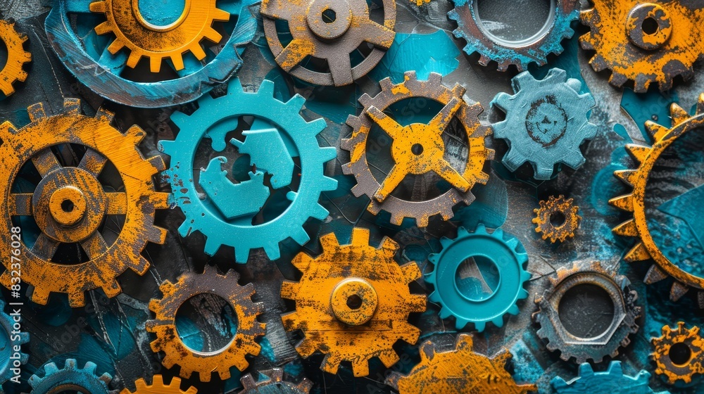 A network of interconnected gears, each labeled with a different global issue such as poverty, climate change, and education, representing the intricate nature of global responsibi A network of interconnected gears, each labeled with a different global issue such as poverty, climate change, and education, representing the intricate nature of global responsibi