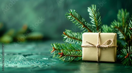 Wallpaper Mural A festive Christmas tree adorned with colorful ornaments stands beside wrapped gifts Torontodigital.ca