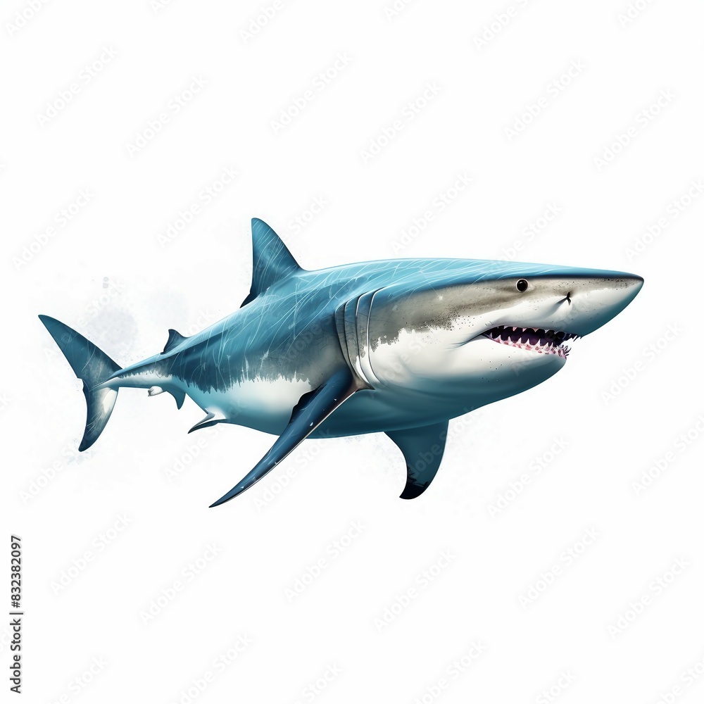 Obraz premium shark isolated on white
