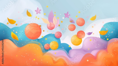 Abstract fluid or liquid colorful rounded lines transition elements on white background with space for your text. Abstract colorful background vector. Illustrations © LofiAnimations