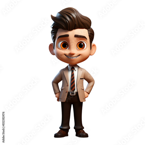 Happy Confidence: Trustworthy Smile Portrait isolated background