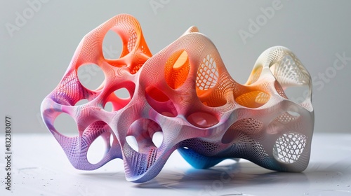Innovative AI-Driven 3D Printing Unveiling a Vibrant and Intricate Masterpiece