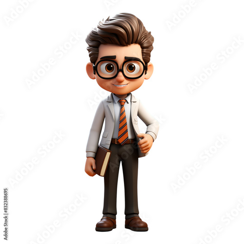 Happy Confidence: Trustworthy Smile Portrait isolated background