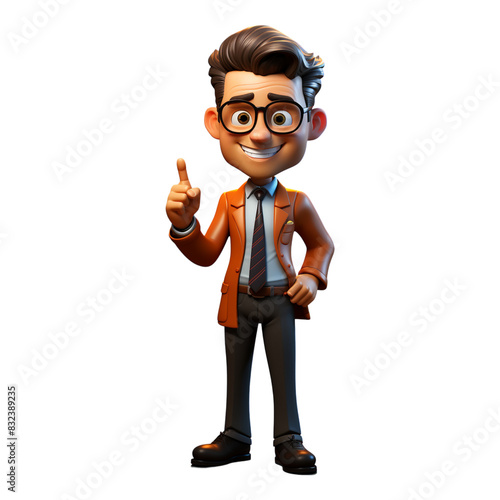 Happy Confidence: Trustworthy Smile Portrait isolated background