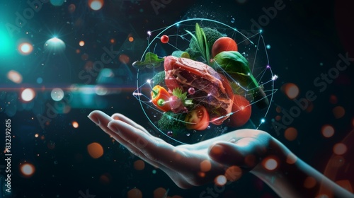 innovation concept of food technology photo
