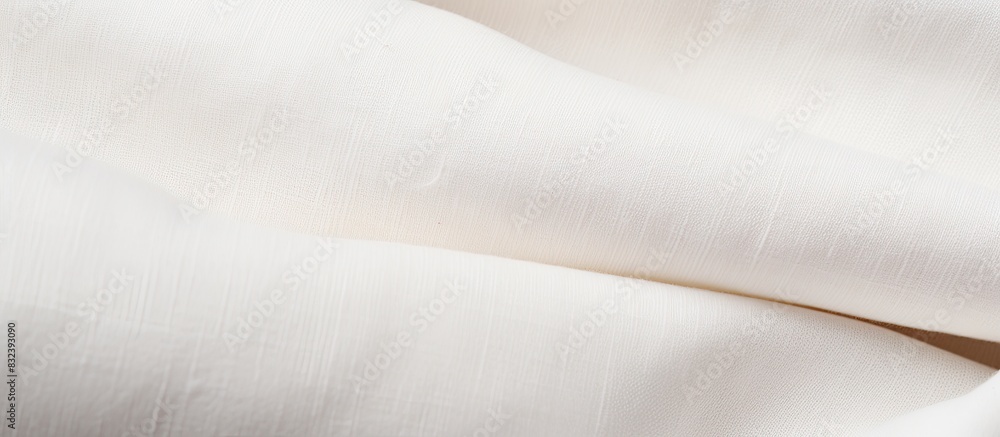 Obraz premium Macro textile pattern background Natural cotton fabrics Copy space