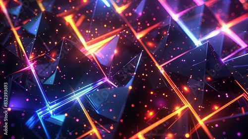 A colorful image of a starry sky with a black background