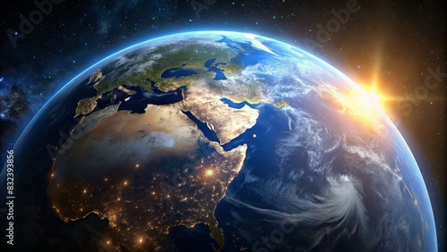 Earth Close-Up: A Glimpse from the Dark Universe