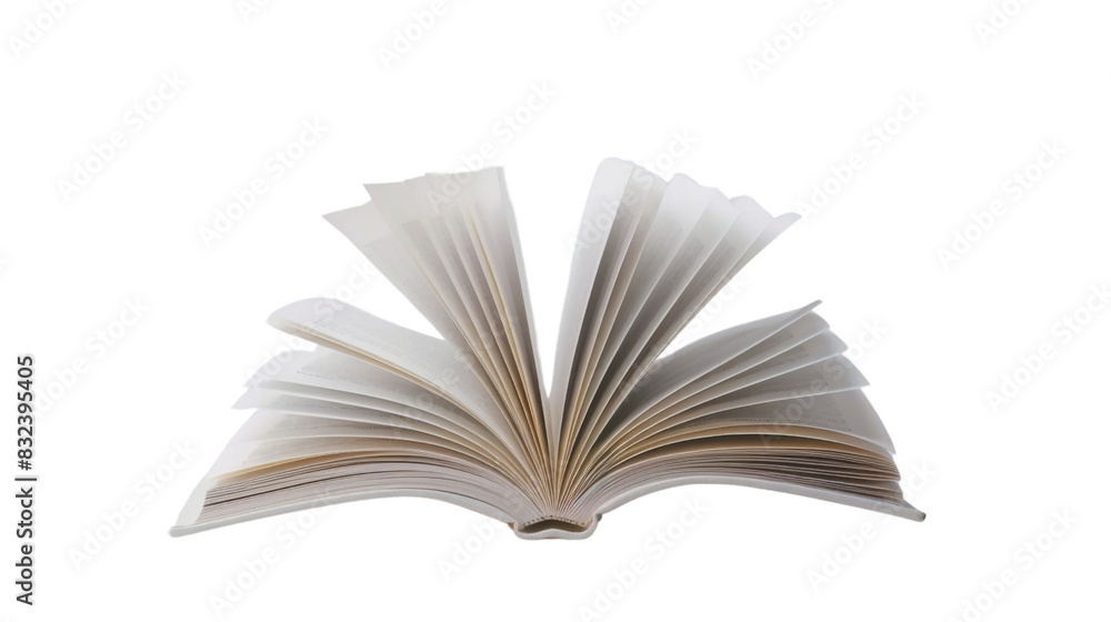 Fototapeta premium Opened book browsing pages shuffling 