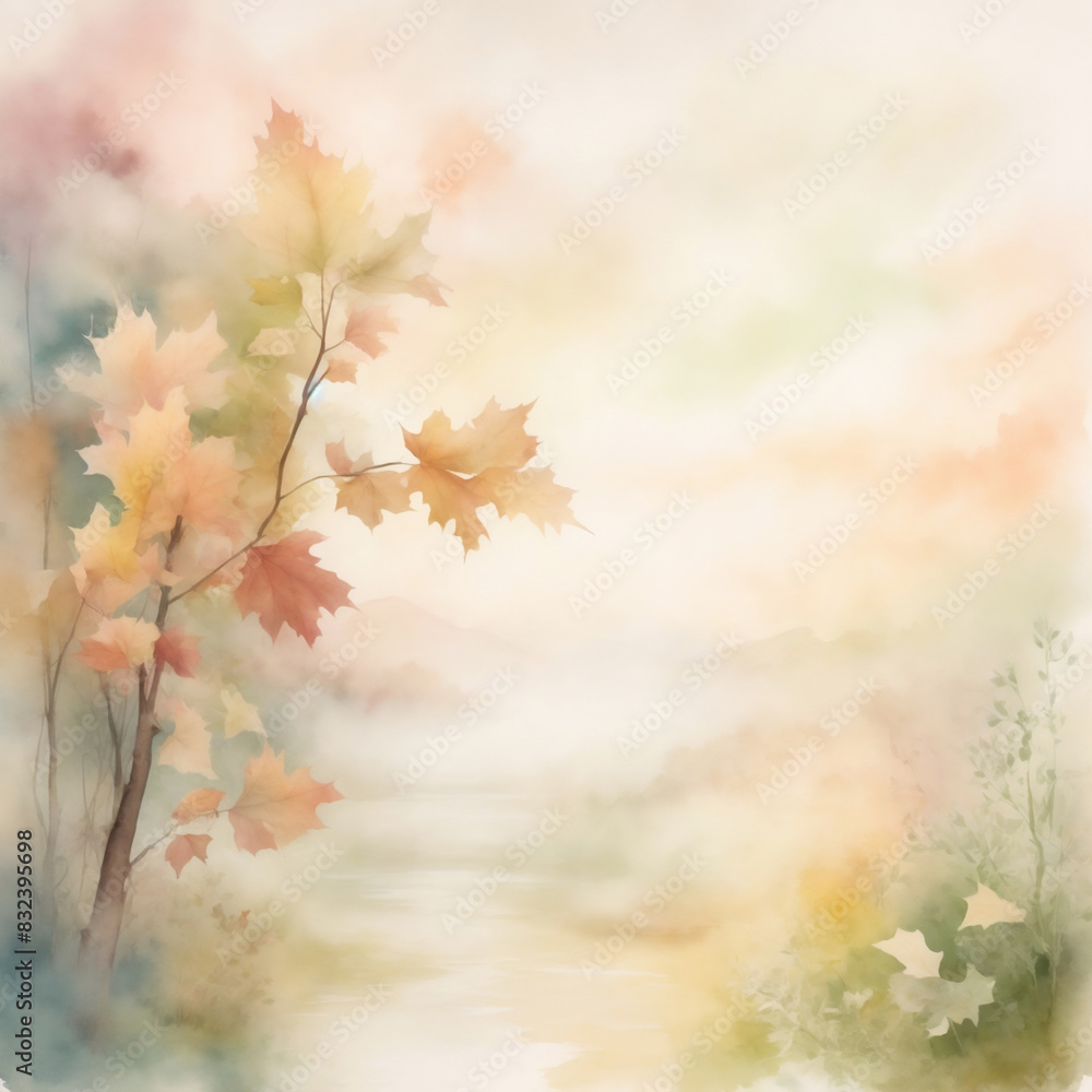 autumn graphic background with leaves and space for text autumn graphic background with leaves and space for text