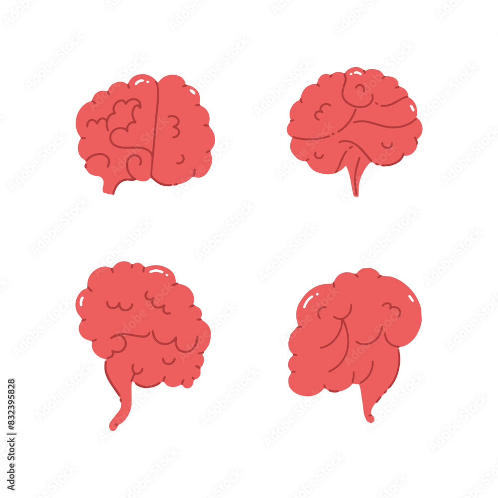 Brain hand drawn vector illustration Brain hand drawn vector illustration