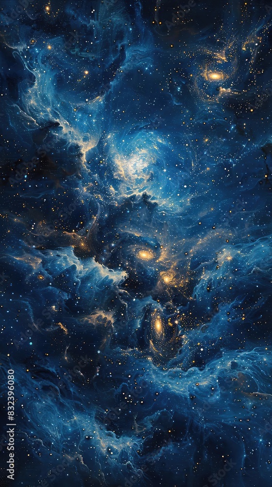 Galactic view with twinkling stars and swirling star clusters, rich blues and whites, photorealistic, vast and serene, Galactic view with twinkling stars and swirling star clusters, rich blues and whites, photorealistic, vast and serene,