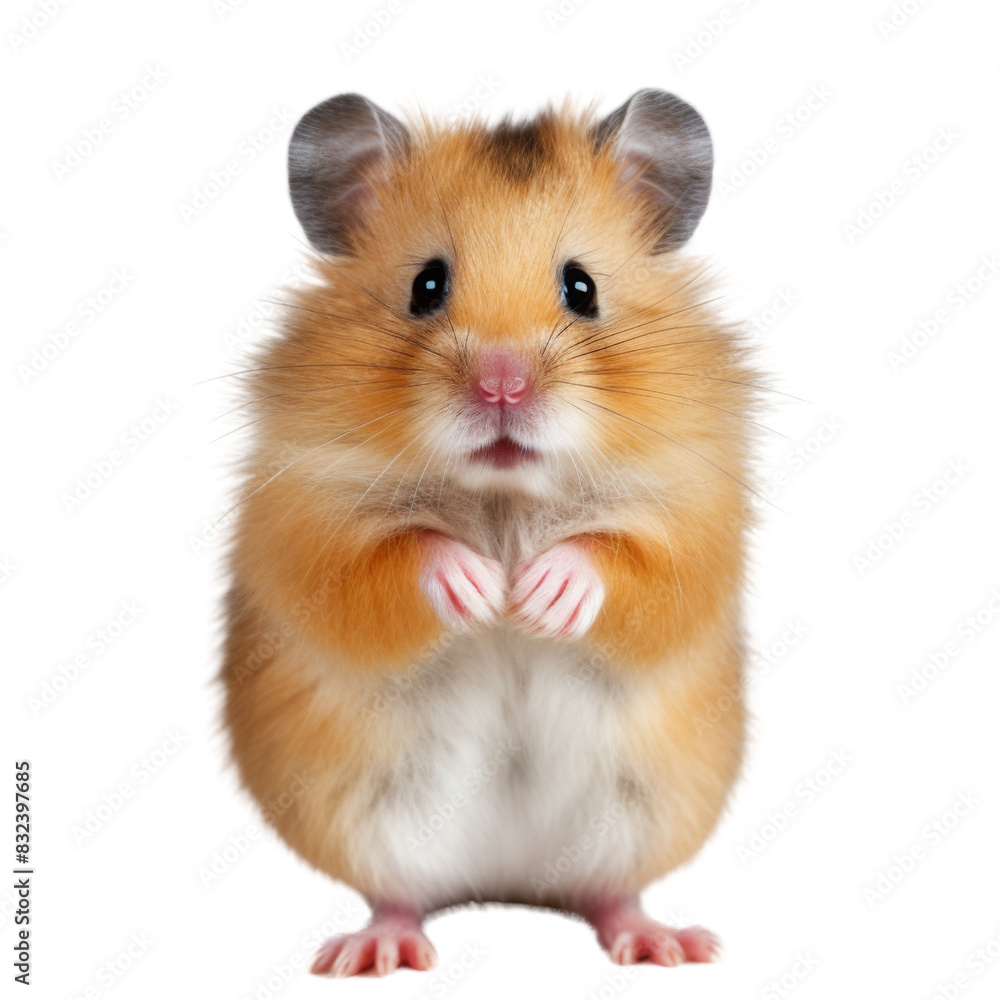 Hamster isolated on transparent or white background Hamster isolated on transparent or white background