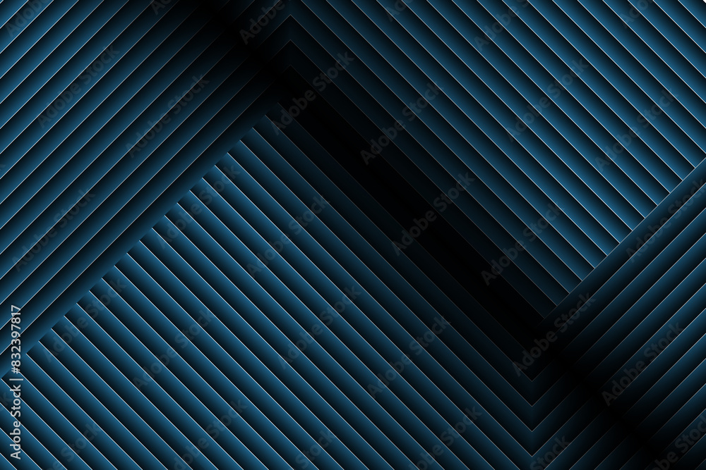 Obraz premium abstract background Background graphics, abstract lighting, line patterns, geometry, blue triangles.