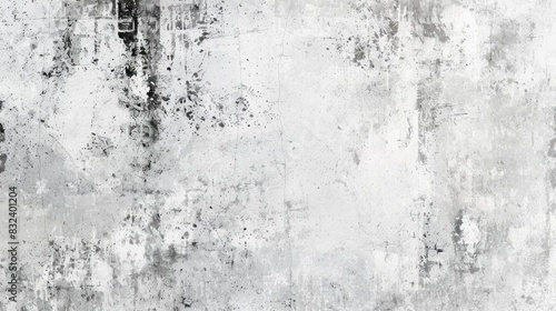 Blurry abstract background texture of a concrete wall with a seamless blend of white and gray tones showcasing a vintage design inspired by old cement bricks