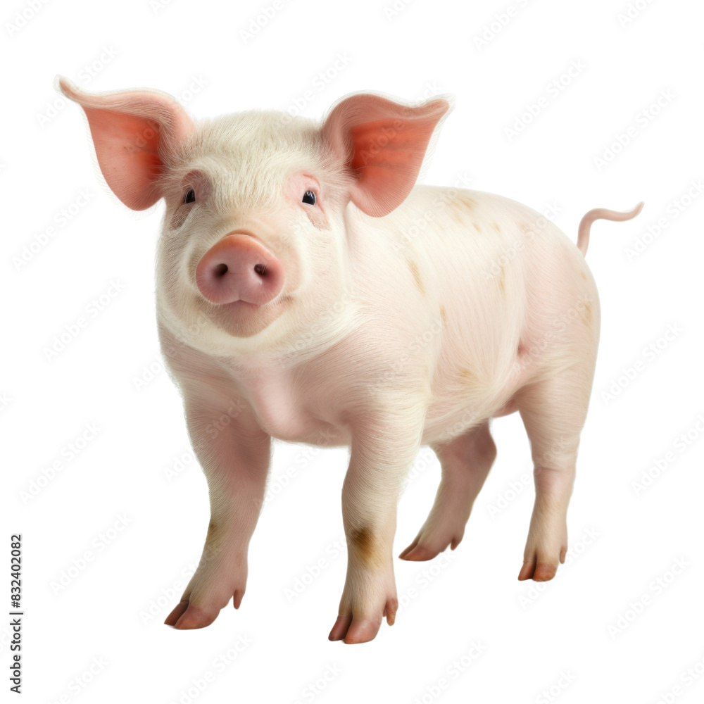 Pig isolated on transparent or white background Pig isolated on transparent or white background