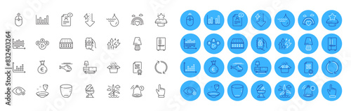 Lgbt, Plate and Packing boxes line icons pack. Grill, Money bag, Windmill web icon. Hydroelectricity, Farsightedness, Diagram chart pictogram. Energy inflation, Refresh, Reminder. Vector photo