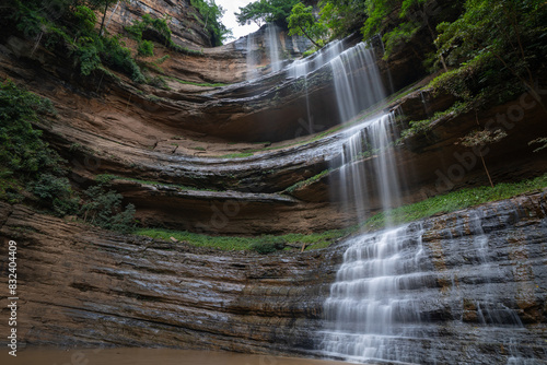 Tableau sur toile Tad Yai Waterfall, between Phu Pha Man District, Khon Kaen Province and Nam Nao