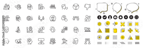 Set of Nurse, Social care and Queue line icons for web app. Design elements, Social media icons. Business person, Health skin, Fake information icons. Competition, Award app, Cough signs. Vector