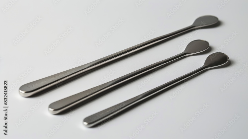 A set of stainless steel tongue scrs for a zerowaste oral hygiene routine. A set of stainless steel tongue scrs for a zerowaste oral hygiene routine.