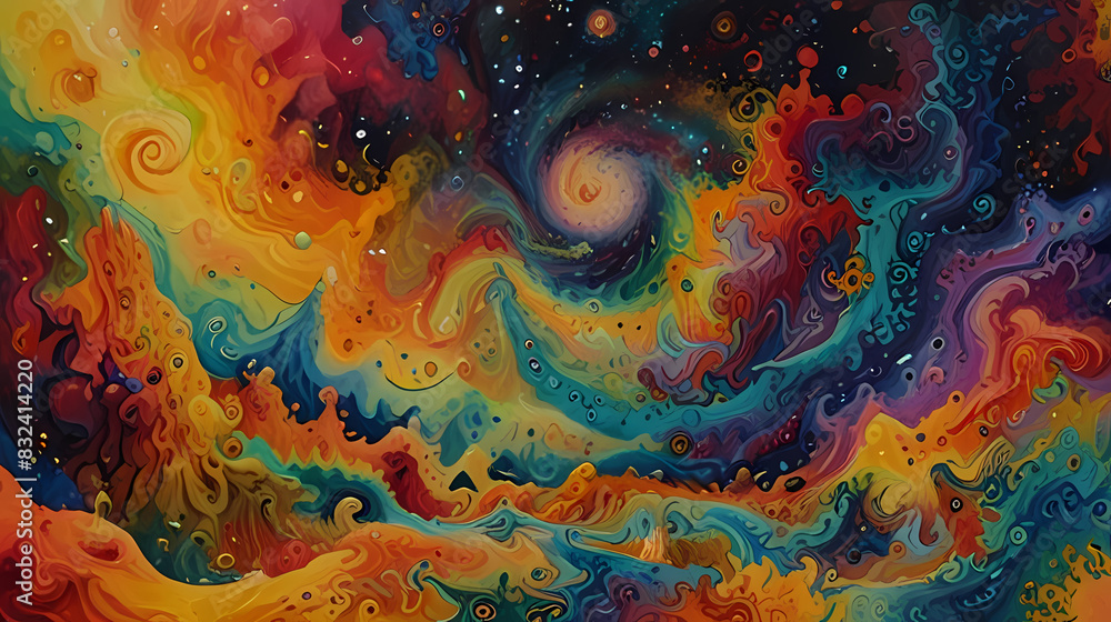 Abstract Fire Swirl Background Abstract Fire Swirl Background