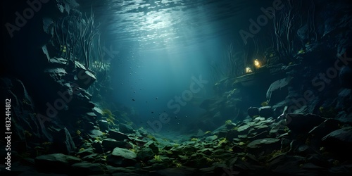 Unknown Depth is a challenging world of uncharted waters and elusive mysteries. Concept Adventure, Exploration, Mystery, Depth, Unknown photo