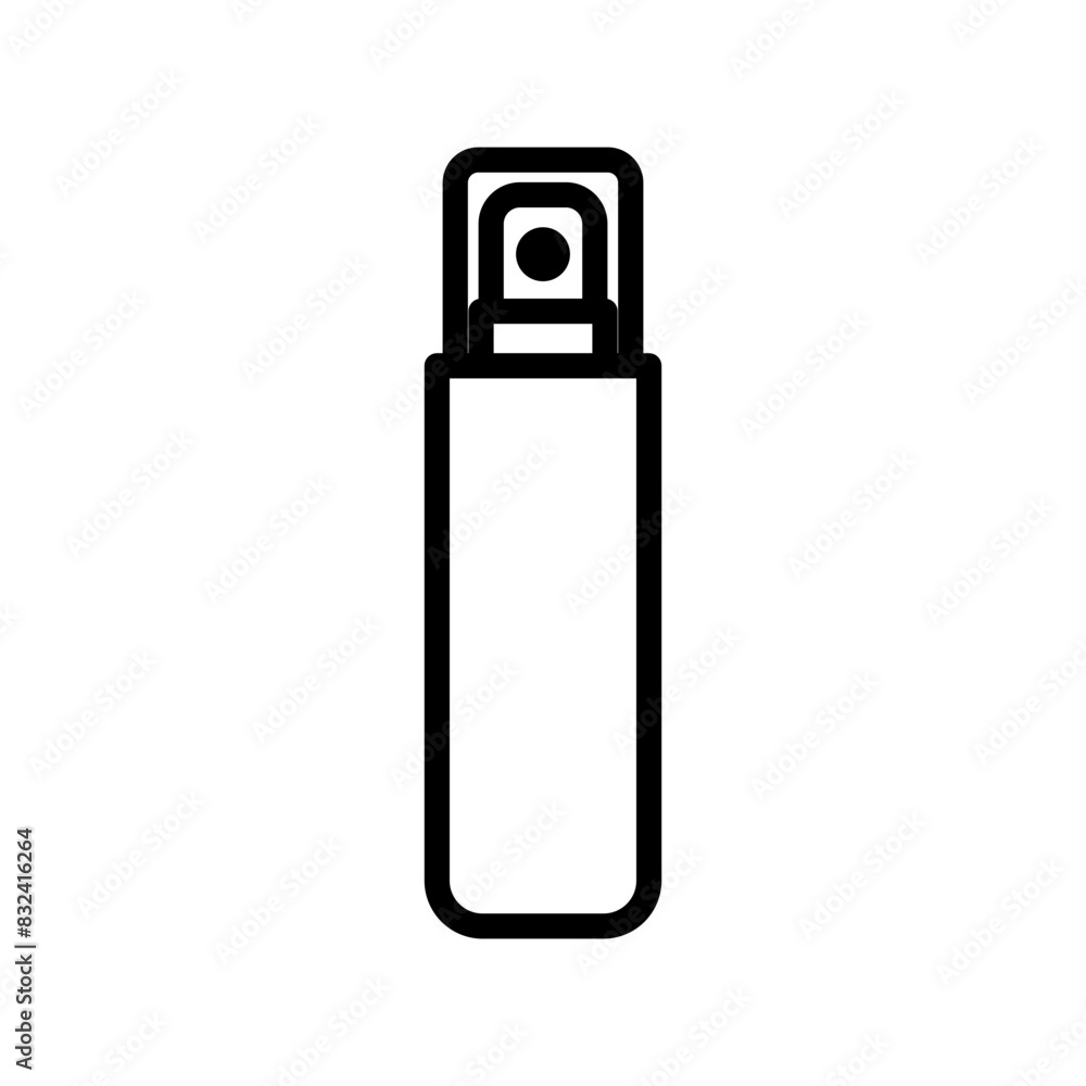 Makeup foundation line icon. Cosmetic icon. Skincare icon isolated on white background. Transparent background, minimalist symbol. Vector images Makeup foundation line icon. Cosmetic icon. Skincare icon isolated on white background. Transparent background, minimalist symbol. Vector images