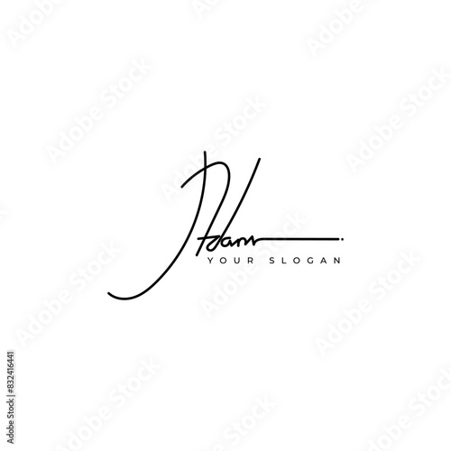 Adam name signature logo vector design