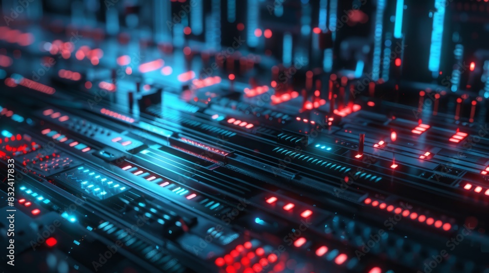 audio AI, digital background. copy space audio AI, digital background. copy space