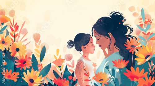 Illustration depicting Mother's Day.