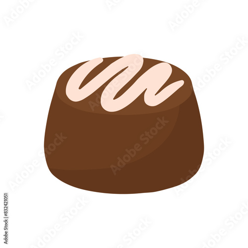 Chocolate Candy Bonbon Cartoon Vector Illustration