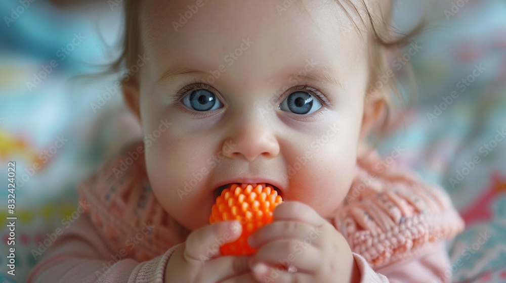 Baby at Risk: Choking Hazard as Infant Chews Unsupervised on Small Toy Baby at Risk: Choking Hazard as Infant Chews Unsupervised on Small Toy