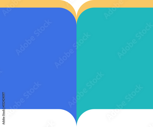 Abstract open book icon
