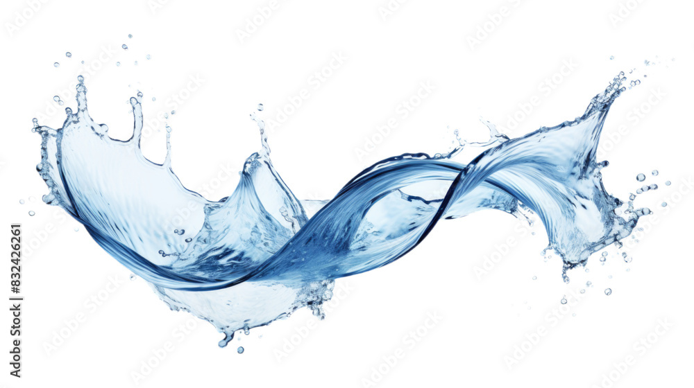 Obraz premium Water splash, Transparent background or PNG file