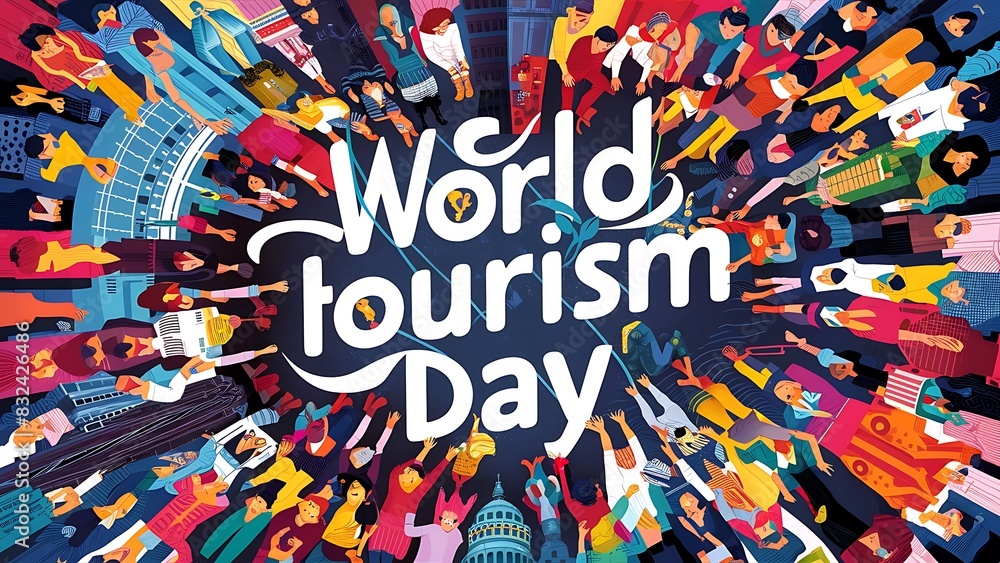 World Tourism day (Illustration-typography) World Tourism day (Illustration-typography)