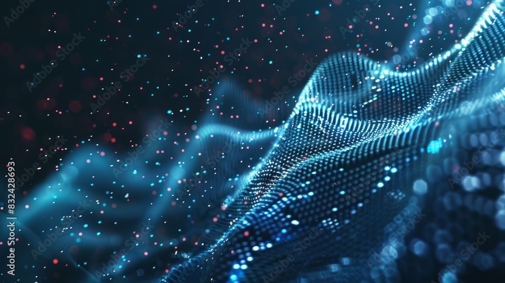 audio AI, digital background. copy space audio AI, digital background. copy space