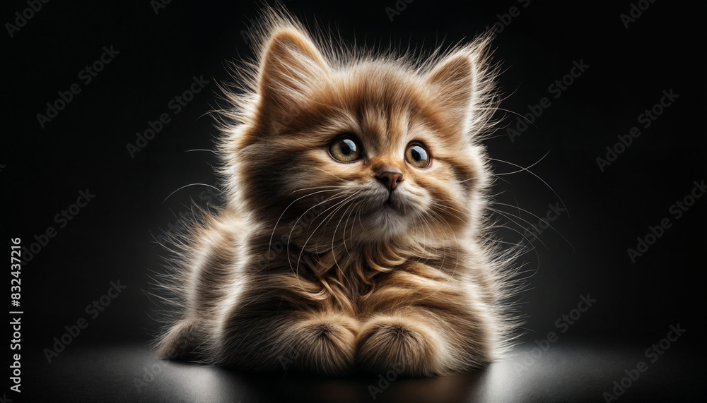 Fototapeta premium Tenerezza e Curiosità- Il Gattino Soriano