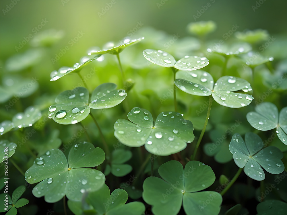 water drops on green leaf water drops on green leaf